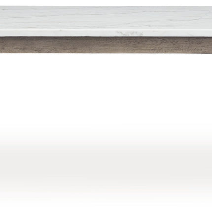 Loyaska - White / Brown - Rectangular Dining Room Table Signature Design by Ashley® 