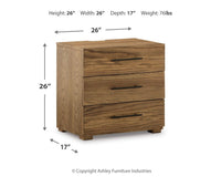 Thumbnail for Dakmore - Brown - Three Drawer Night Stand - Tony's Home Furnishings
