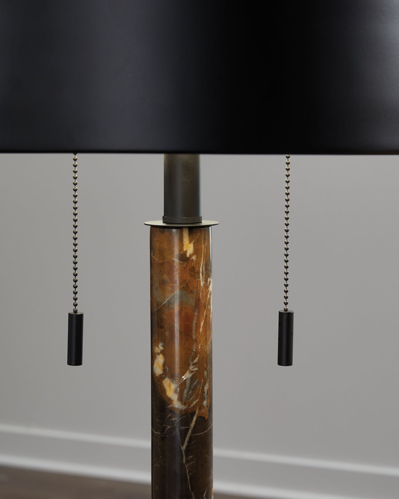 Alanbert - Brown / Black - Metal Table Lamp - Tony's Home Furnishings