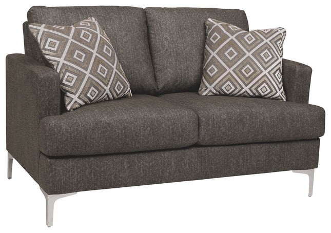 Arcola - Brown Dark - Rta Loveseat Ashley Furniture 