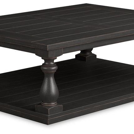 Mallacar - Black - Rectangular Cocktail Table Ashley Furniture 