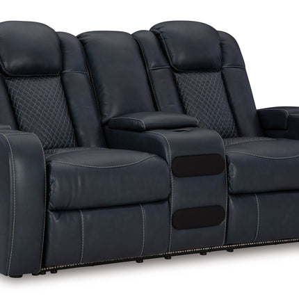 Fyne-dyme - Power Reclining Loveseat With Console/Adj Hdrst Signature Design by Ashley® 