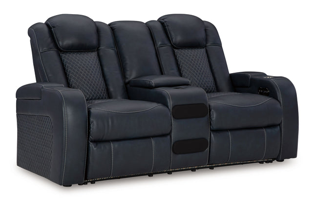 Fyne-dyme - Power Reclining Loveseat With Console/Adj Hdrst Signature Design by Ashley® 