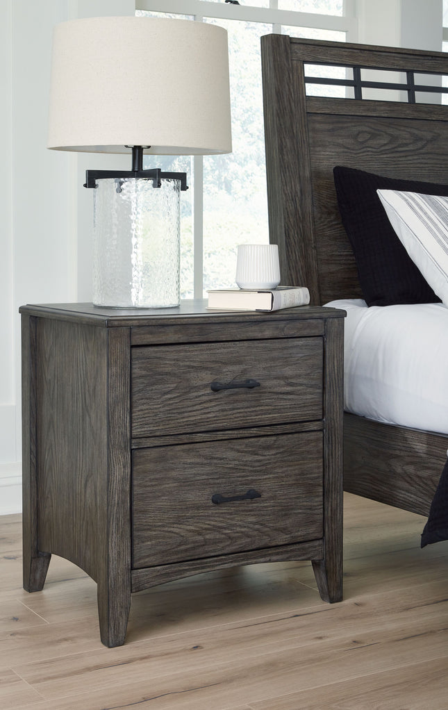 Montillan - Grayish Brown - Two Drawer Night Stand Signature Design by Ashley® 