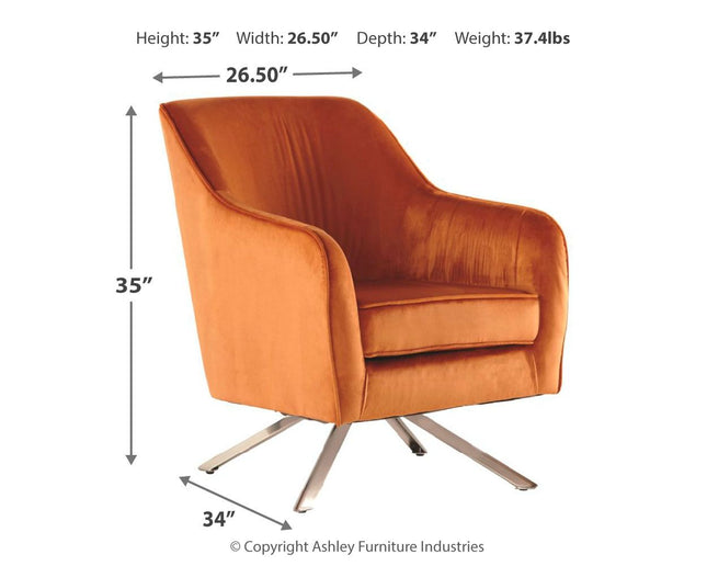 Hangar - Rust - Accent Chair Ashley Furniture 