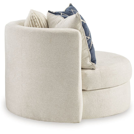 Padova - Ivory - Swivel Accent Chair Ashley® 