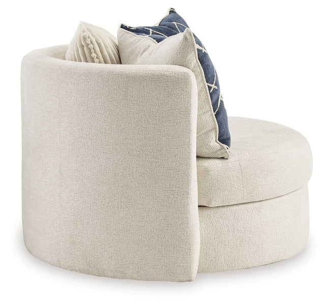 Padova - Ivory - Swivel Accent Chair Ashley® 