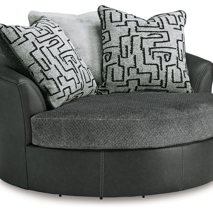 Brixley Pier - Graphite - Oversized Swivel Accent Chair Benchcraft® 