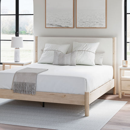 Cadmori - Upholstered Panel Bed Signature Design by Ashley® 