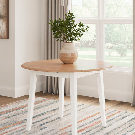 Gesthaven - Round Dining Room Drop Leaf Table Signature Design by Ashley® 