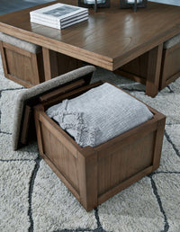 Thumbnail for Boardernest - Brown - Cocktail Table With 4 Stools (Set of 5) - Tony's Home Furnishings