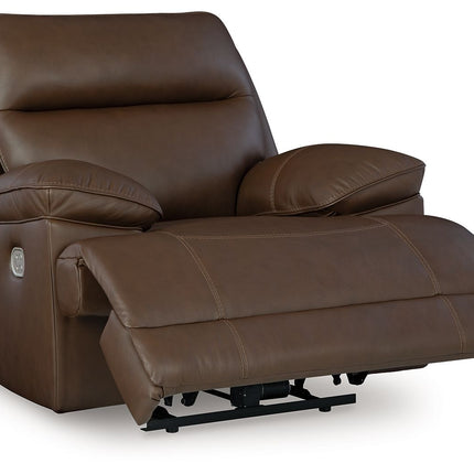 Vonryan - Tobacco - Power Recliner / Adj Headrest Signature Design by Ashley® 