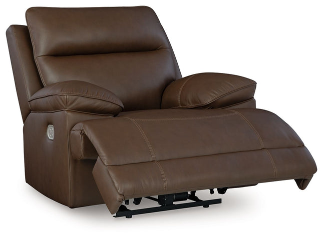 Vonryan - Tobacco - Power Recliner / Adj Headrest Signature Design by Ashley® 