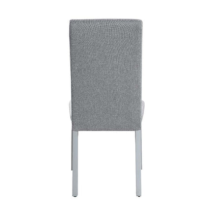 Lanton - Side Chair (Set of 2) - Gray Linen & Antique White Finish ACME 