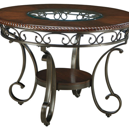 Glambrey - Brown - Round Dining Room Table Signature Design by Ashley® 