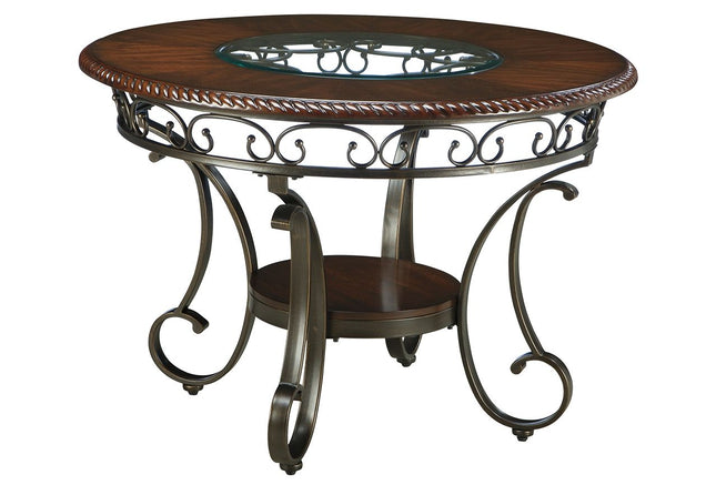 Glambrey - Brown - Round Dining Room Table Signature Design by Ashley® 