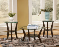 Thumbnail for Fantell - Dark Brown - Occasional Table Set (Set of 3) - Tony's Home Furnishings