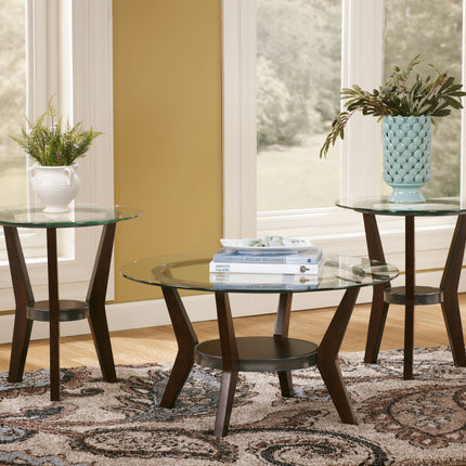 Fantell - Dark Brown - Occasional Table Set (Set of 3) Ashley Furniture 