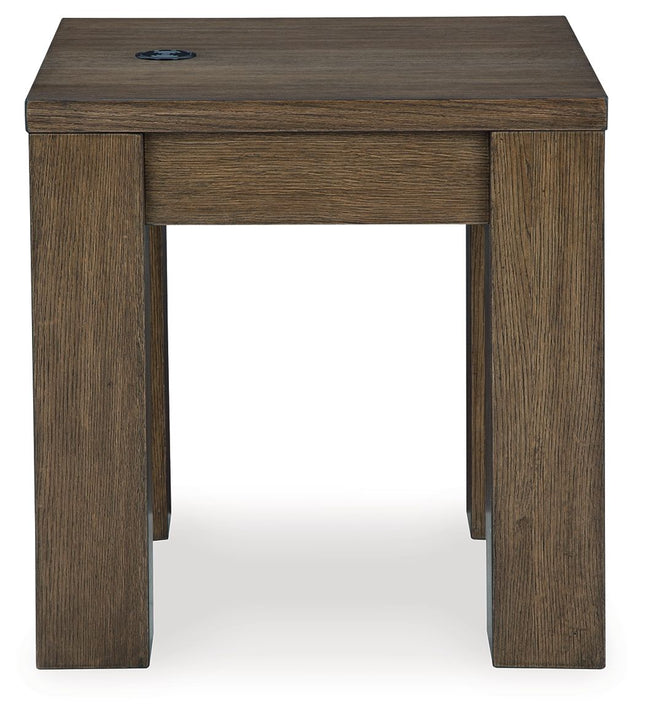 Rosswain - Warm Brown - Square End Table Signature Design by Ashley® 