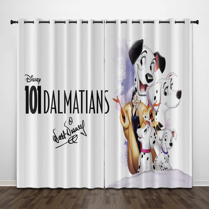 101 Dalmatians Curtains Pattern Blackout Window Drapes