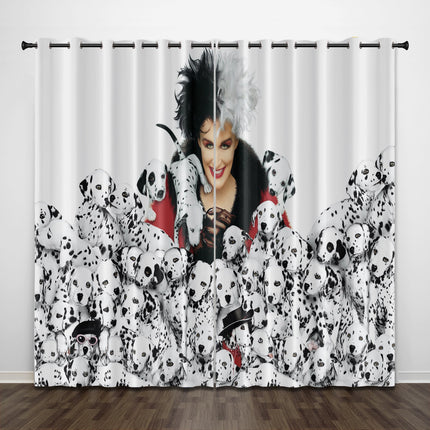 101 Dalmatians Curtains Pattern Blackout Window Drapes