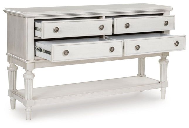 Montelaine - Antique White - Dining Room Server Benchcraft® 