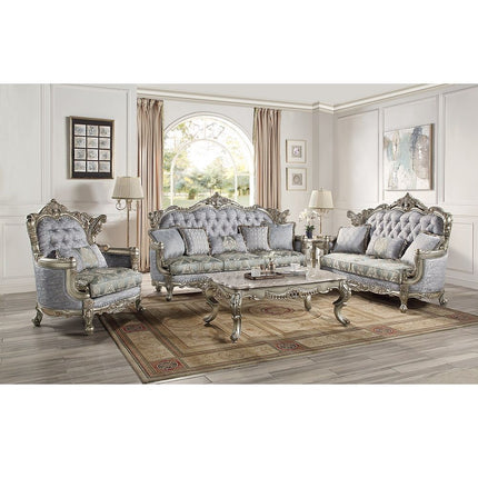 Miliani - Loveseat With 3 Pillows - Antique Bronze - Tony's Home Furnishings