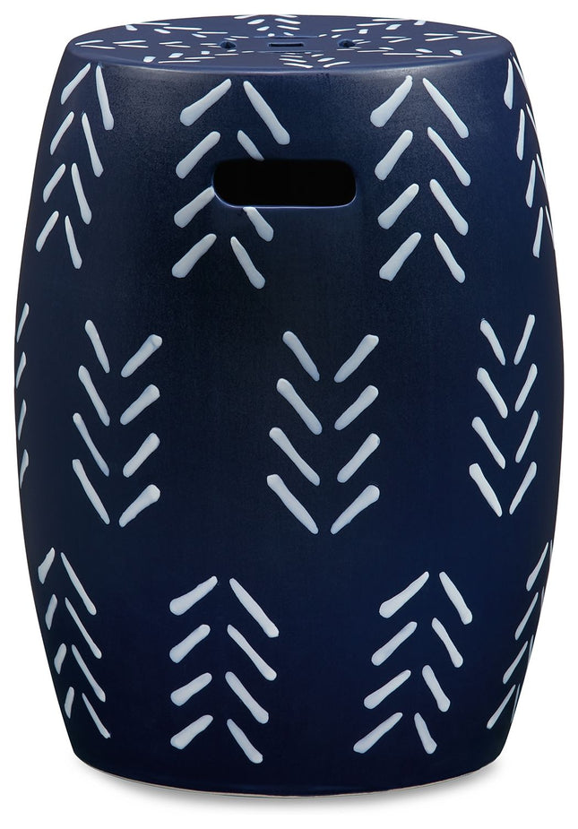 Genemore - Navy / White - Stool Signature Design by Ashley® 