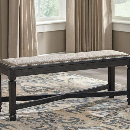 Tyler - Black / Grayish Brown - Upholstered Bench Ashley Furniture 