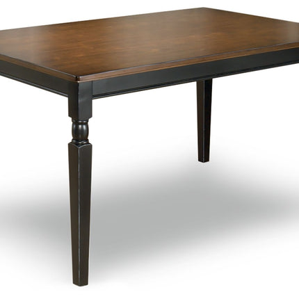 Owingsville - Black / Brown - Rectangular Dining Room Table Signature Design by Ashley® 