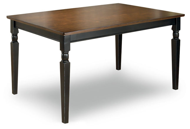 Owingsville - Black / Brown - Rectangular Dining Room Table Signature Design by Ashley® 