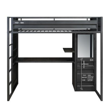 Cargo - Twin Bed - Gunmetal Finish ACME 