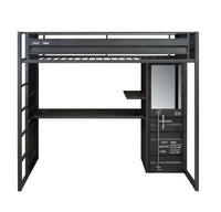 Cargo - Twin Bed - Gunmetal Finish - Tony's Home Furnishings