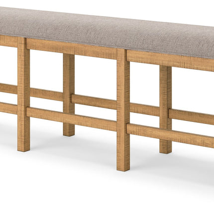 Havonplane - Brown - Xl Counter Height Upholstered Dining Bench Signature Design by Ashley® 