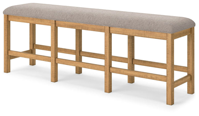 Havonplane - Brown - Xl Counter Height Upholstered Dining Bench Signature Design by Ashley® 