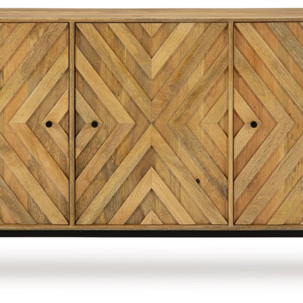 Cadewick - Natural - Accent Cabinet Signature Design by Ashley® 