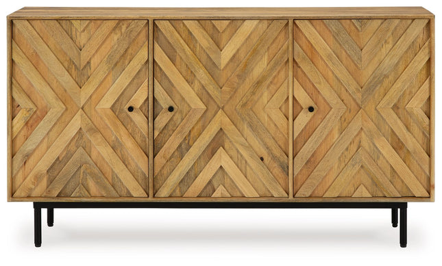 Cadewick - Natural - Accent Cabinet Signature Design by Ashley® 