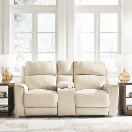 Dahlmoore - Almond - Dbl Power Reclining Loveseat With Console Signature Design by Ashley® 