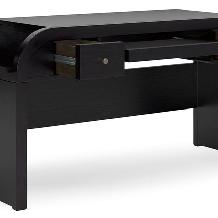 Rowanbeck - Black - Home Office Desk Signature Design by Ashley® 