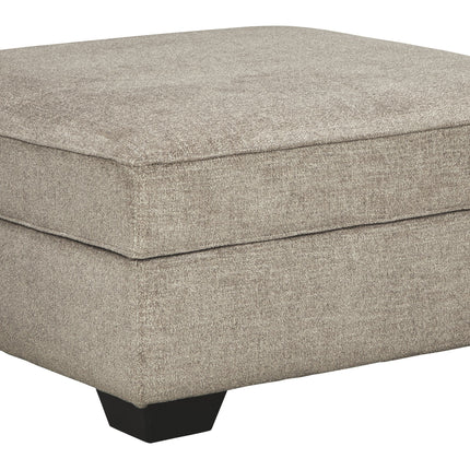 Bovarian - Stone - Ottoman With Storage Ashley Furniture 