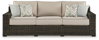 Thumbnail for Coastline Bay - Brown - Sofa With Cushion - Tony's Home Furnishings