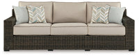 Thumbnail for Coastline Bay - Brown - Sofa With Cushion - Tony's Home Furnishings