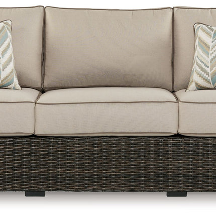 Coastline Bay - Brown - Sofa With Cushion Signature Design by Ashley® 