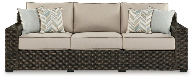 Coastline Bay - Brown - Sofa With Cushion Signature Design by Ashley® 