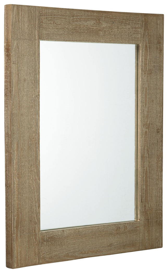 Waltleigh - Distressed Brown - Accent Mirror Ashley Furniture 