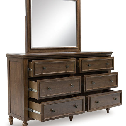 Sturlayne - Brown - Dresser And Mirror Benchcraft® 