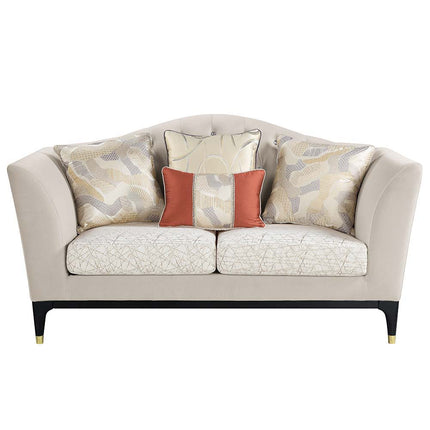 Tayden - Loveseat - Beige Velvet ACME 