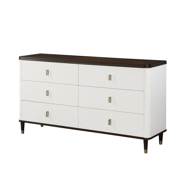 Carena - Dresser With Jewelry Tray - White & Brown ACME 