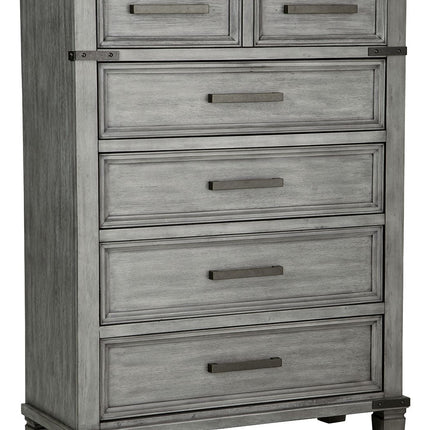 Russelyn - Gray - Five Drawer Chest Signature Design by Ashley® 