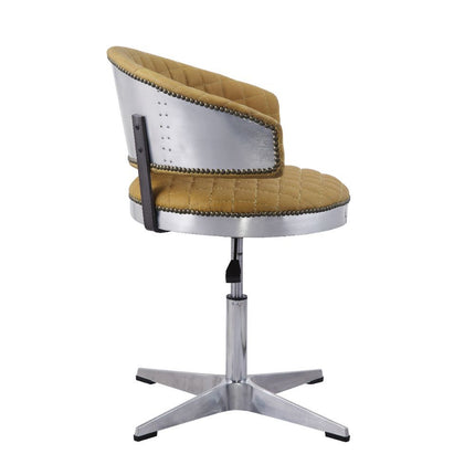 Brancaster - Chair - Turmeric Top Grain Leather & Chrome ACME 